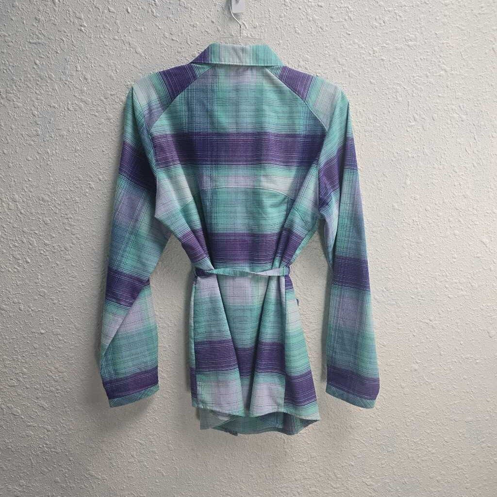 Belted Flannel Top