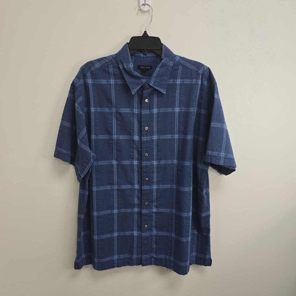 SS Textured Button Down Shirt