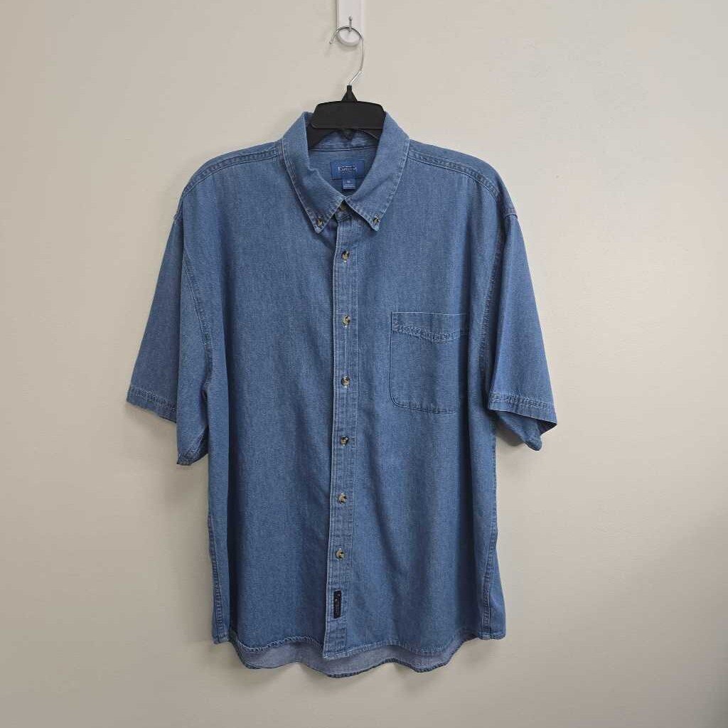 SS Denim Button Down Shirt