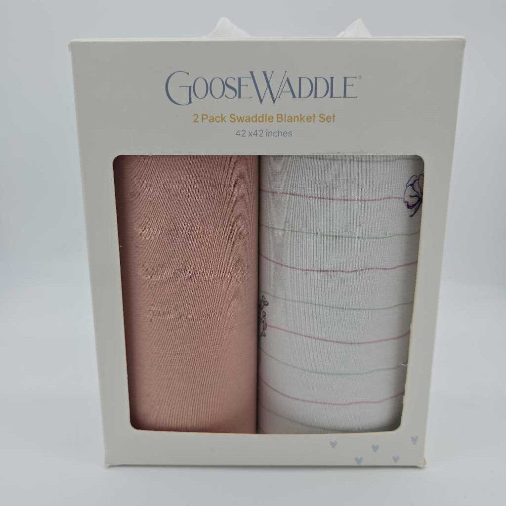 Goose Waddle - 2 Pack Swaddle Blanket Set - NWT