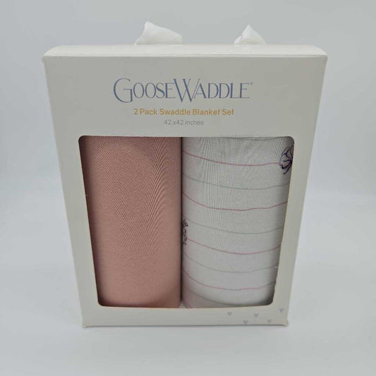 Goose Waddle - 2 Pack Swaddle Blanket Set - NWT