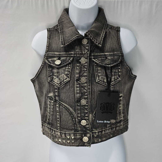 London Bridge - Women's Denim Vest - NWT - Size S