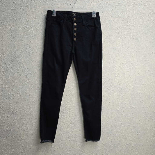 Button Fly Skinny Jeans