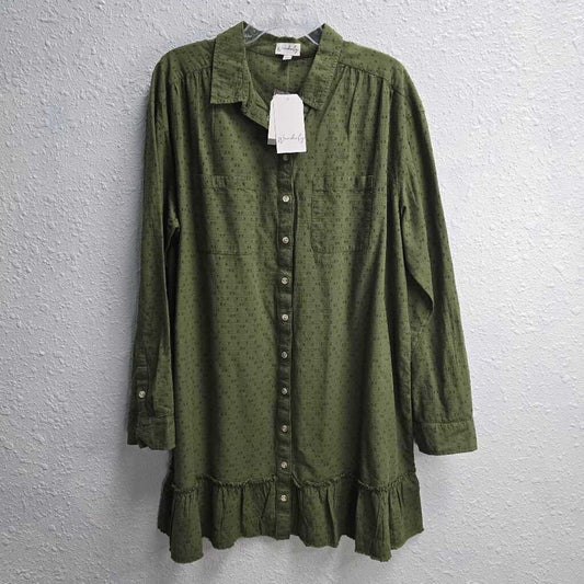 Button Down Dress-New w/ Tags