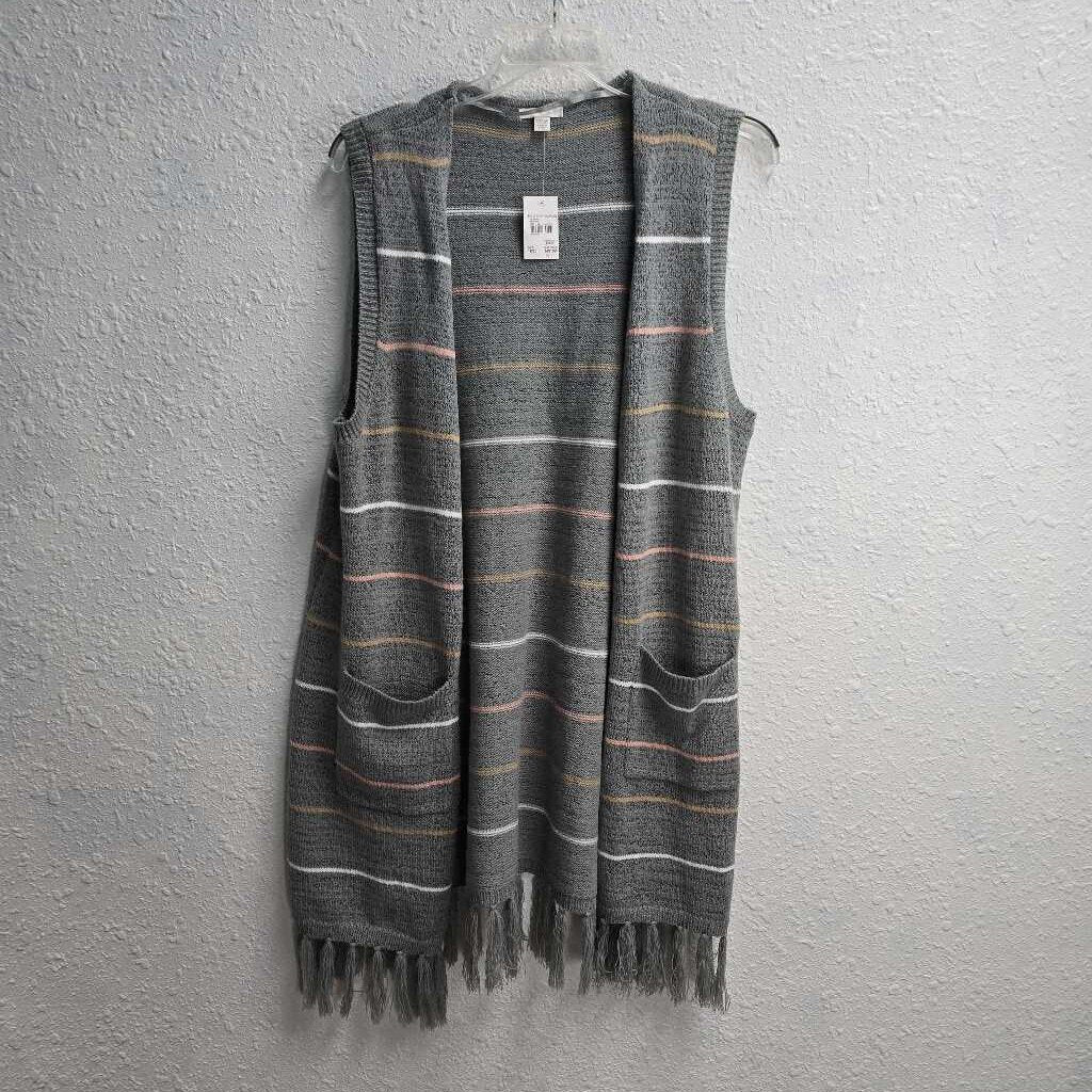 Striped Sweater Vest-New w/ Tags