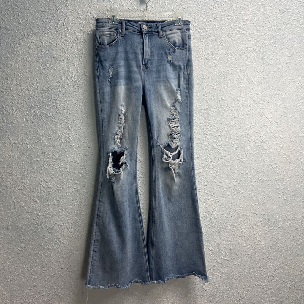 Distressed Flare Jeans