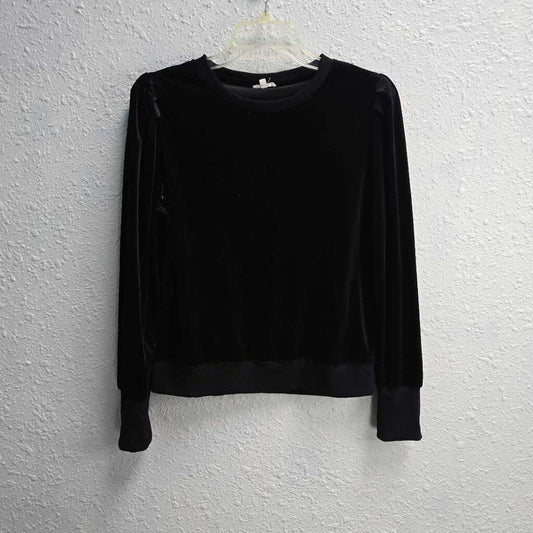 Velvet Puff Sleeve Top