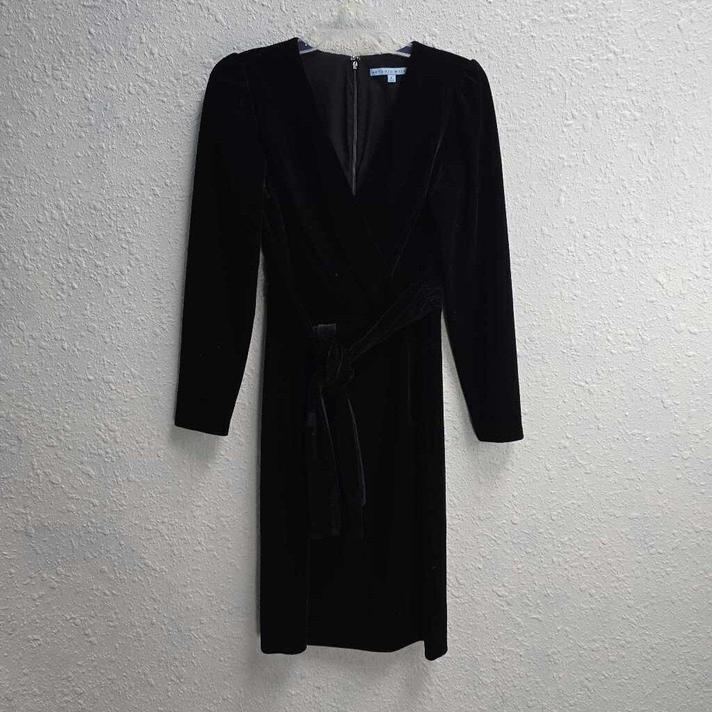 Velvet Faux Wrap Dress