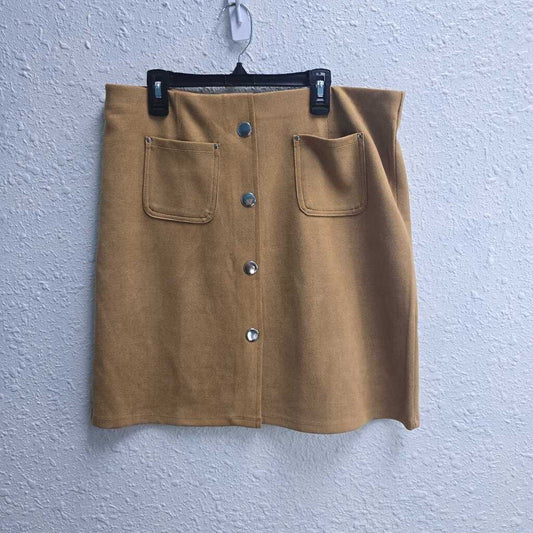 Suede Look Skirt