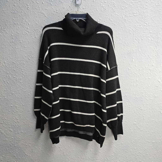 Striped Turtleneck Sweater-New W/O Tags