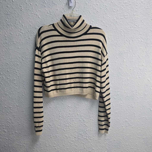 Striped Turtleneck Sweater