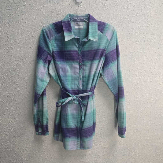 Belted Flannel Top