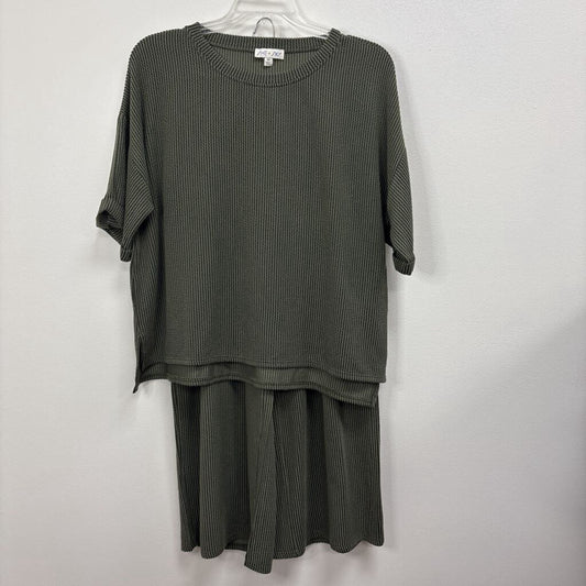 2pc Textured Pant Set