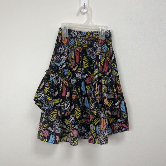 Pleated Butterfly Hi-Lo Skirt