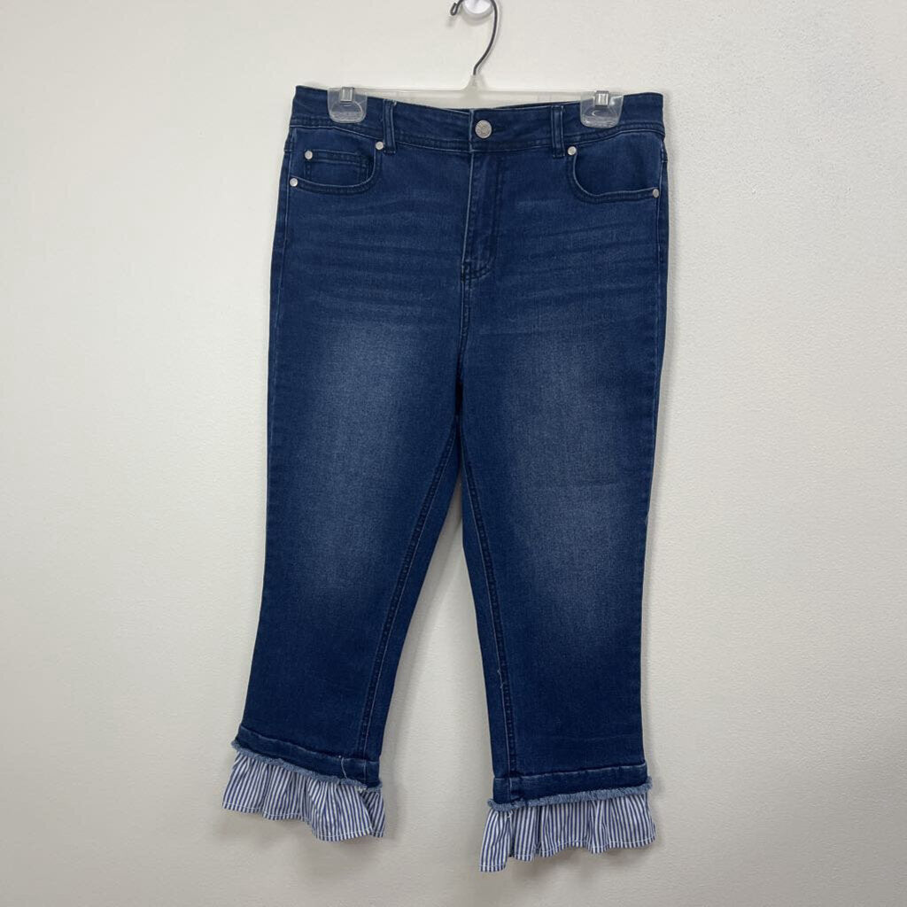 Ruffle Trim Jeans